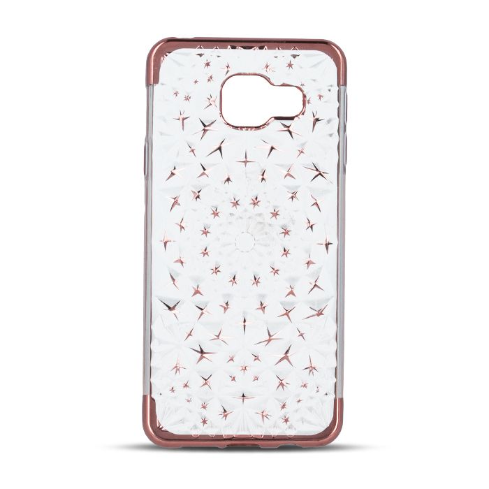 Back panel cover GreenGo Samsung S7 Edge G935 TPU 3D Stars Rose Gold