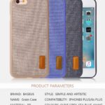 Aizmugurējais vāciņš Baseus Apple Grain Case For iPhone6 Plus/iPhone6S Plus WIAPIPH6SP-BW03 Sea Blue