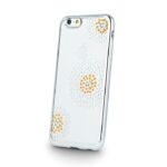 Back panel cover Beeyo Sony E5 Flower Dots TPU Silver
