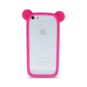Case universal GreenGo Universal bumper L (10cm) Ears Pink