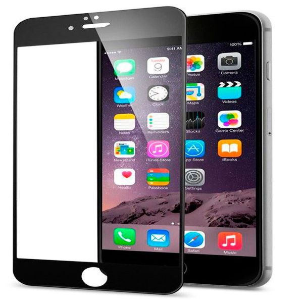 Aizsargstikls Evelatus Apple iPhone 6/6s 2.5D Full Cover Japan Glue Glass Anti-Static Black
