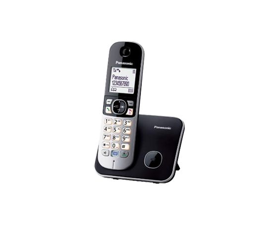 Telefonikomplekt Panasonic Cordless KX-TG6811FXB Black, Caller ID, Wireless connection, Phonebook capacity 120 entries, Conference call, Built-in display, Speakerphone