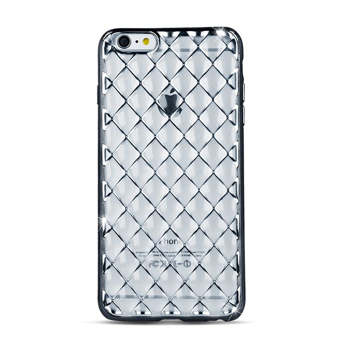 Aizmugurējais vāciņš GreenGo Apple iPhone 7 Plus Grid case Silver