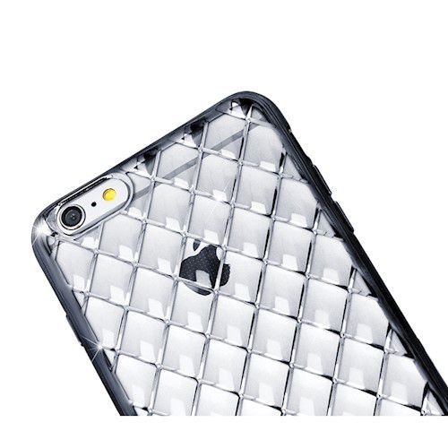 Aizmugurējais vāciņš GreenGo Apple iPhone 7 Plus Grid case Silver