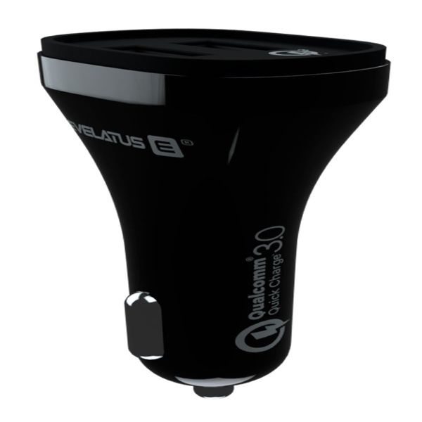 Autolaadijad Evelatus - Evelatus Quick Car Charger QCC02 Black