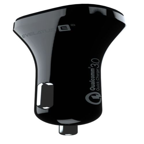 Autolaadijad Evelatus - Evelatus Quick Car Charger QCC02 Black