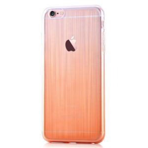 Aizmugurējais vāciņš Devia Apple iPhone 6/6s Plus Azure soft case Orange