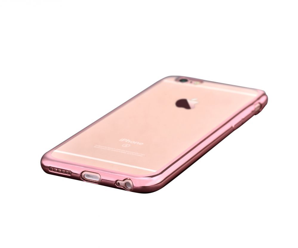 Aizmugurējais vāciņš Devia Apple iPhone 6 Plus/6s Plus Glitter soft case Rose Gold