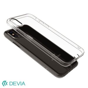 Aizmugurējais vāciņš Devia Apple iPhone X Shockproof soft case Clear