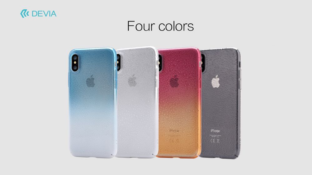Aizmugurējais vāciņš Devia Apple iPhone X Amber case Blue