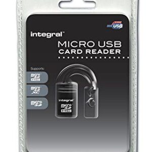 Atmiņas kartes Integral  Micro SD Mini USB Cardreader INCRMSDMINIUSB