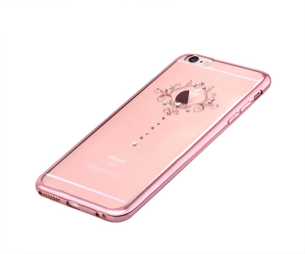 Back panel cover Devia Apple iPhone 7 Plus Crystal Iris soft case Rose Gold