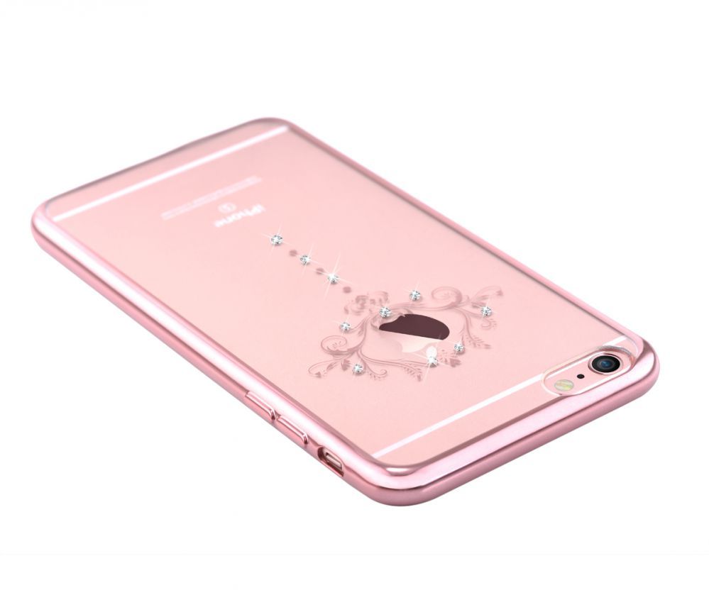 Back panel cover Devia Apple iPhone 7 Plus Crystal Iris soft case Rose Gold
