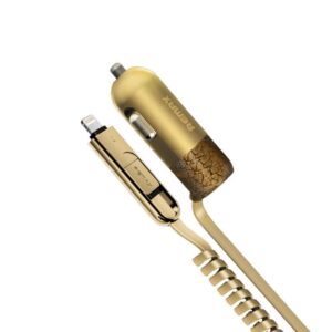 Auto lādētāji Remax Universal Finchy RCC103 Car Charger Gold