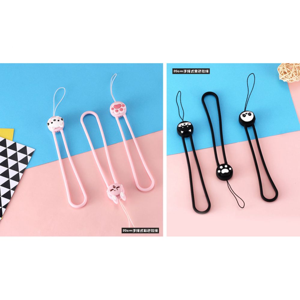 Muu telefoni lisavarustus Remax Universal Cartoon Lanyard (short design) Panda Black