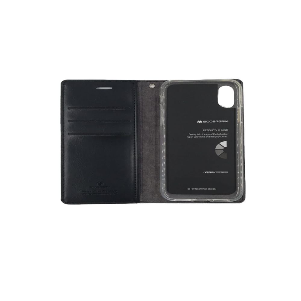 Kaaned - kaaned Mercury Apple iPhone X/XS Bluemoon Diary Black