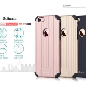 Aizmugurējais vāciņš Devia Apple iPhone 6 / 6s Plus Suitcase Rose Gold