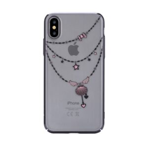 Nugarėlės dėklai Devia Apple iPhone X Crystal Shell Case Black