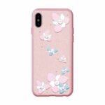 Aizmugurējais vāciņš Devia Apple iPhone X Flower Embroidery Case Lanya Black