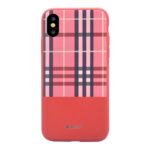 Чехол на заднюю панель Devia Apple iPhone X Lattice case Red
