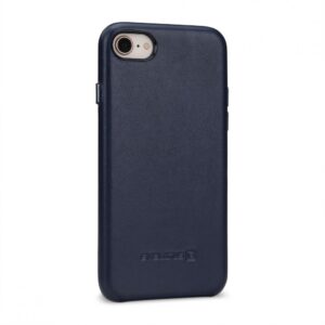 Back panel cover Evelatus Apple iPhone 7/8/SE2020/SE2022 Leather Case Prestige Dark Blue