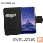 Atveramie maciņi Doogee  MIX Flip cover + tempered glass Black