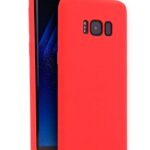 Back panel cover Evelatus Samsung S8 Plus Nano Silicone Case Soft Touch TPU Red