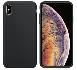 Aizmugurējais vāciņš Evelatus Apple iPhone X Premium Soft Touch Silicone Case Black