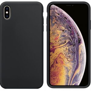 Aizmugurējais vāciņš Evelatus Apple iPhone X Premium Soft Touch Silicone Case Black