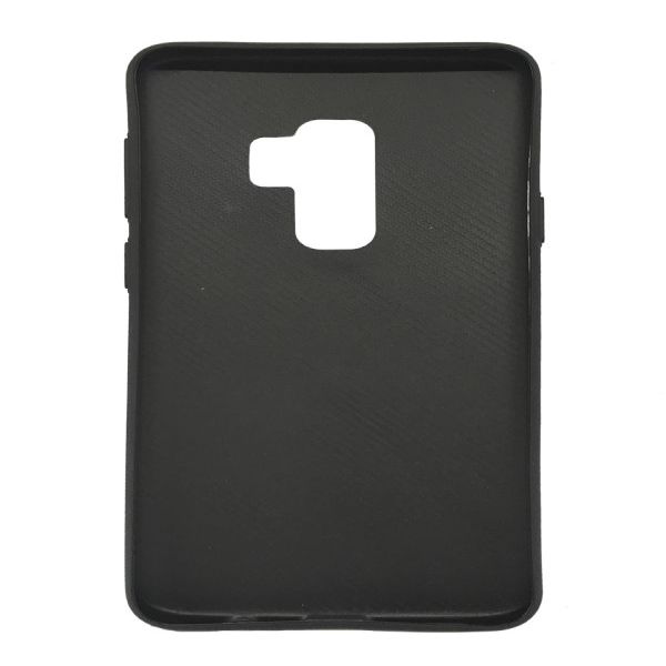 Back panel cover Evelatus Samsung Galaxy S9 TPU case 1 with metal plate (possible to use with magnet car holder) Blue