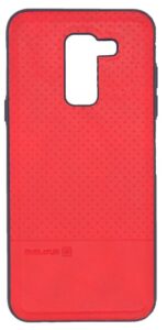 Aizmugurējais vāciņš Evelatus Samsung Galaxy A6 Plus 2018 TPU case 1 with metal plate (possible to use with magnet car holder) Red