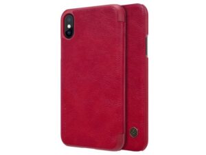 Knygos tipo dėklas dėklai Nillkin Apple iPhone X/Xs Qin Book Case Red