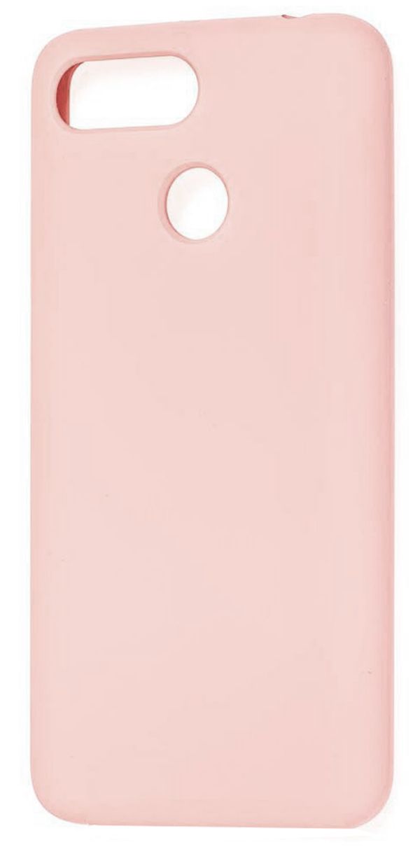 Back panel cover Evelatus Xiaomi Redmi 6 Nano Silicone Case Soft Touch TPU Pink Sand