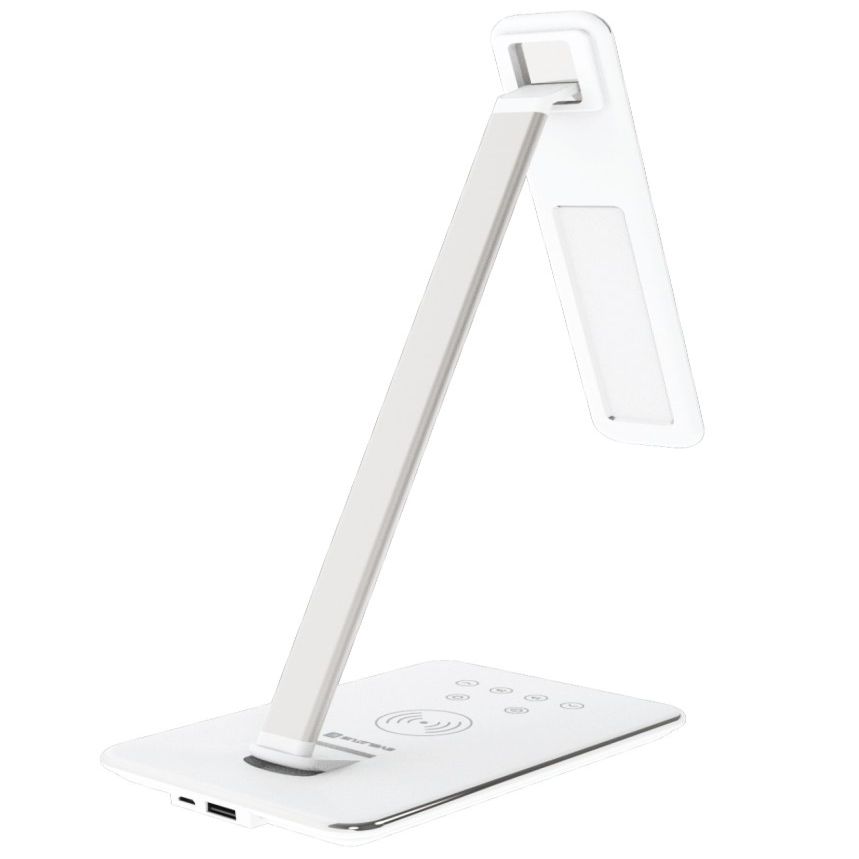 Bezvadu lādētājs Evelatus Universal LED lamp with wireless charger function ELW01 White