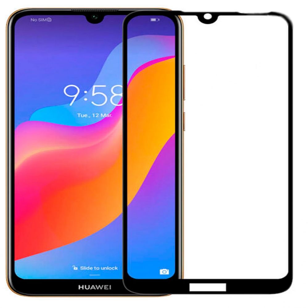 Protective glass Evelatus Huawei Y7 2019 / Y7 Pro 2019 2.5D Full Cover Japan Glue Glass Anti-Static