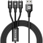 Kabelis Evelatus - Evelatus Data cable 3in1 (Ligtning, Type-C, Micro USB ) LTM01 Black