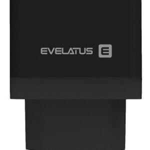 Adapteris Evelatus Universal Travel Charger ETC04 USB 2.4A + Type-C 3A 30W Power Delivery Black