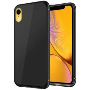 Aizmugurējais vāciņš GreenGo Apple iPhone XR GLASS Case Black