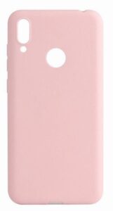 Back panel cover Evelatus Huawei Y7 2019 Nano Silicone Case Soft Touch TPU Pink Sand