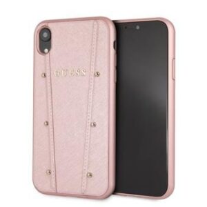 Aizmugurējais vāciņš Guess - iPhone XR Kaia Hard Case Rose Gold