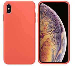 Tagakaaned Evelatus Apple iPhone Xs Soft Premium Soft Touch Silicone Case Nectarine