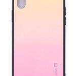 Nugarėlės dėklai Evelatus Apple iPhone X/Xs Gradient Glass Case 1 Mild Melon