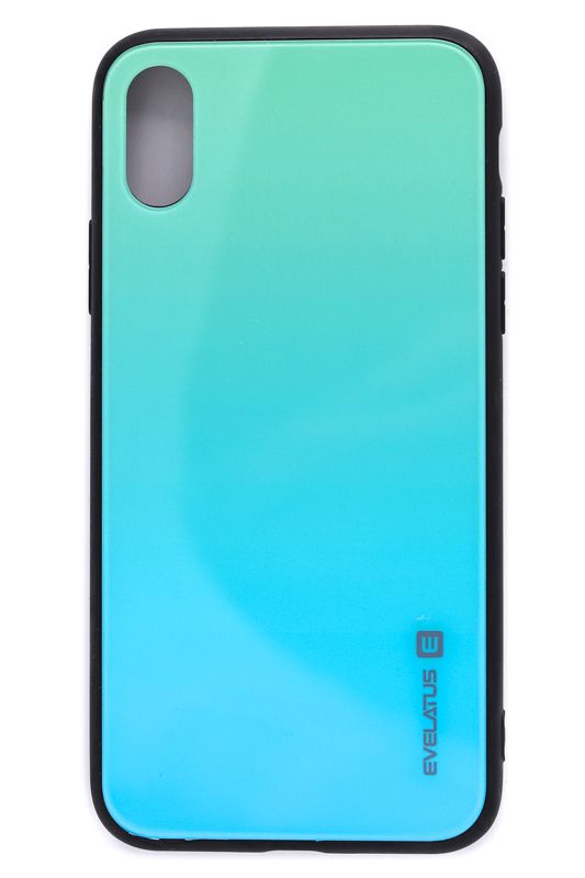 Aizmugurējais vāciņš Evelatus Apple iPhone X/Xs Gradient Glass Case 6 Lagoon