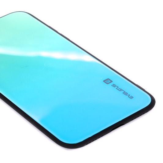 Aizmugurējais vāciņš Evelatus Apple iPhone X/Xs Gradient Glass Case 6 Lagoon