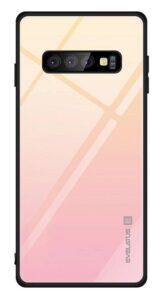 Aizmugurējais vāciņš Evelatus Huawei P Smart 2019 Gradient Glass Case 1 Mild Melon