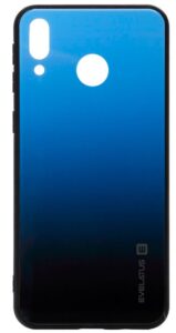Aizmugurējais vāciņš Evelatus Huawei P Smart 2019 Gradient Glass Case 7 Sea Depth