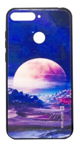 Tagakaaned Evelatus Huawei Y6 2018 Picture Glass Case Valley Moon