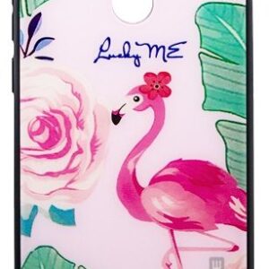 Tagakaaned Evelatus Huawei Y6 2018 Picture Glass Case Flamingo Party