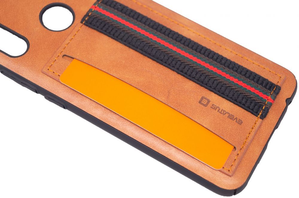 Aizmugurējais vāciņš Evelatus Huawei P smart 2019 Cubit Plastic Brown