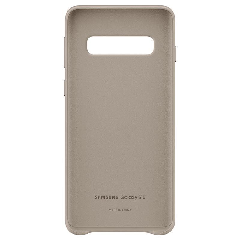 Tagakaaned Samsung Galaxy S10 Leather Cover EF-VG973LJEGWW Gray
